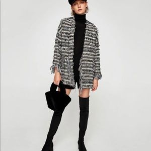 Zara flayed coat